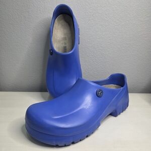 Birkenstock A630 Polyurethane Clogs In Blue. Size 8M, 10W, 41 EU